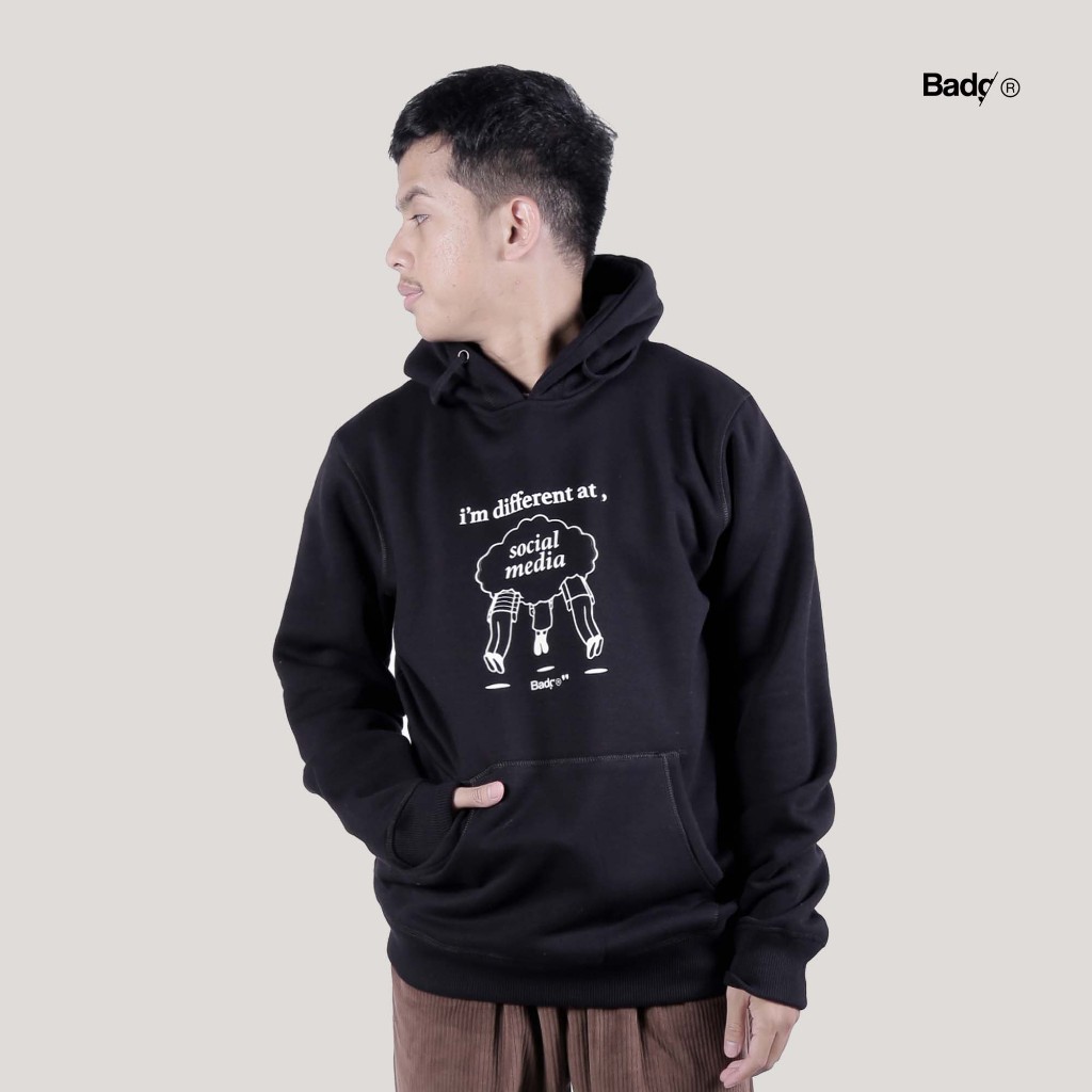 Badger Sweater Pullover Hoodie ACT Black