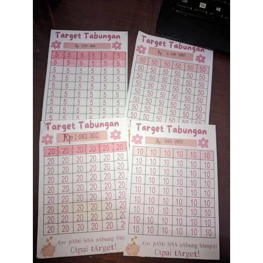 

List Target Tabungan