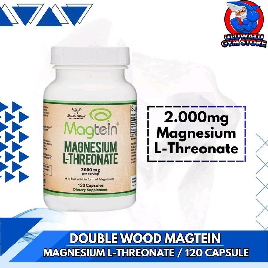 Doublewood USA MAGTEIN Magnesium L-threonate 2000mg - 120 Capsules Brain Focus L-threonate