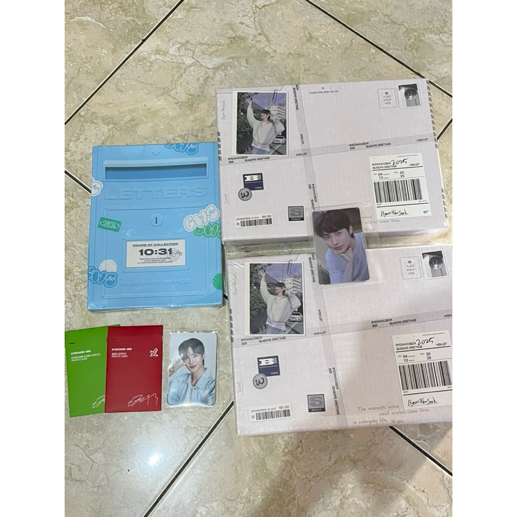 READY STOCK BYEON WOO SEOK MERCH SG 2025 DICON KYOCHON DASHU DAZED BAZAAR MAJALAH SEASON GREETINGS
