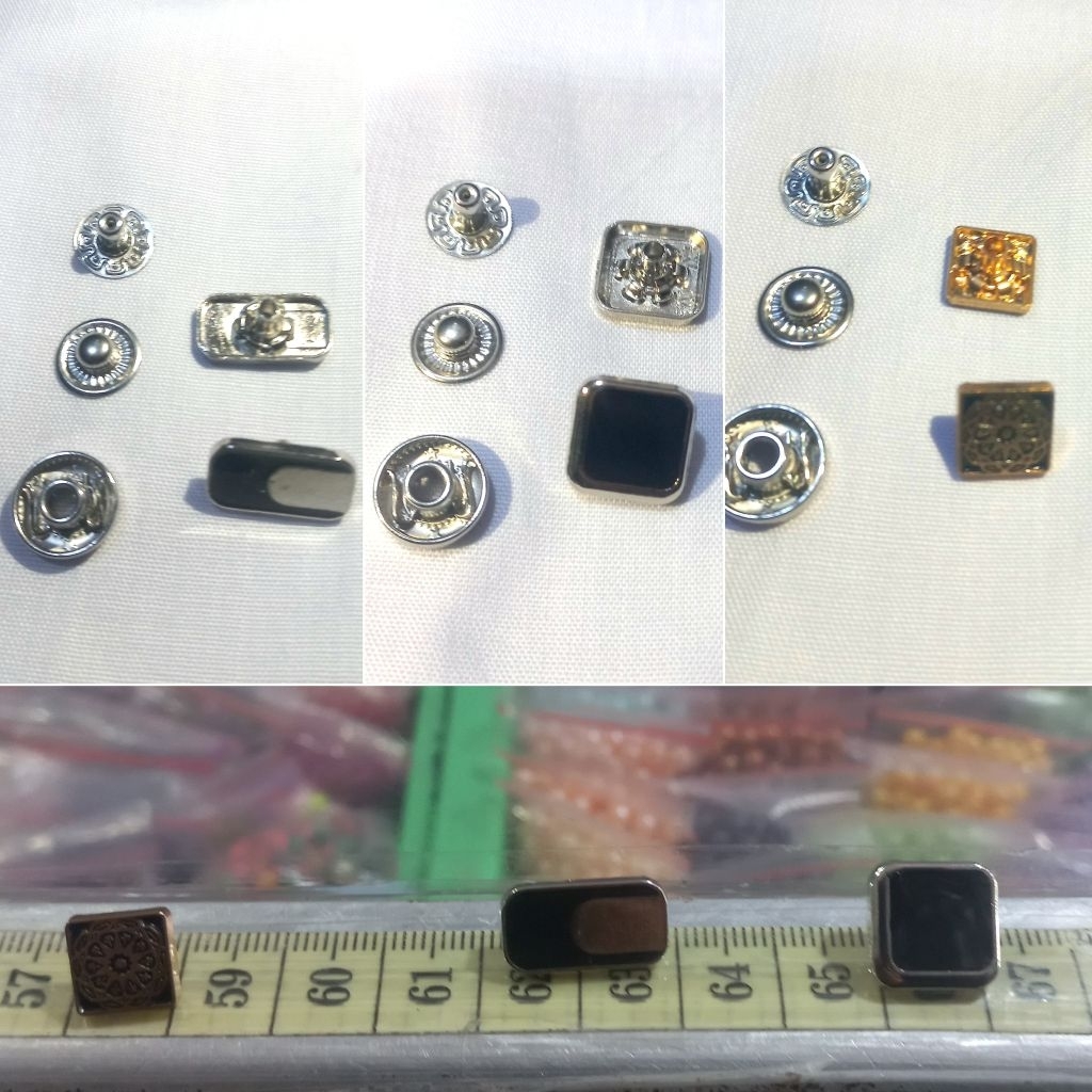 Kancing Jepret / Kancing besi Jepret Baju Gamis Pria / Kancing Jepret Motif / Kancing Baju tindis / 