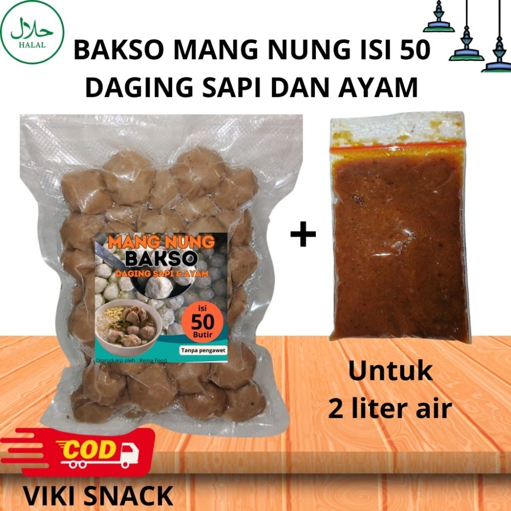 

bakso sapi isi 50 free bumbu