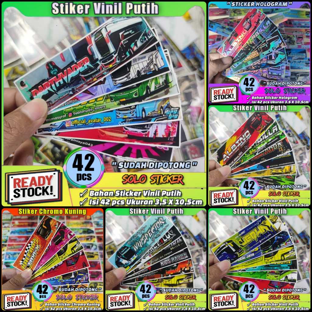 

Stiker Bus Basuri Panjang Isi 42 pcs SUDAH DIPOTONG Bahan Vinyl Putih Anti Air