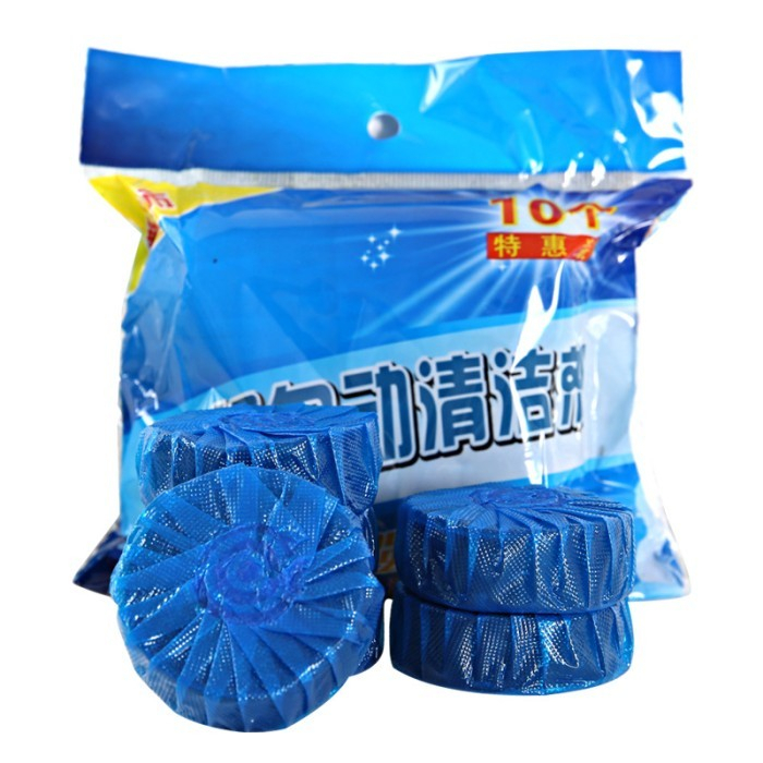 Tablet Biru Pewangi Pembersih Kloset Closet Toilet WC Penyegar Blocks 50gram isi 10 buah
