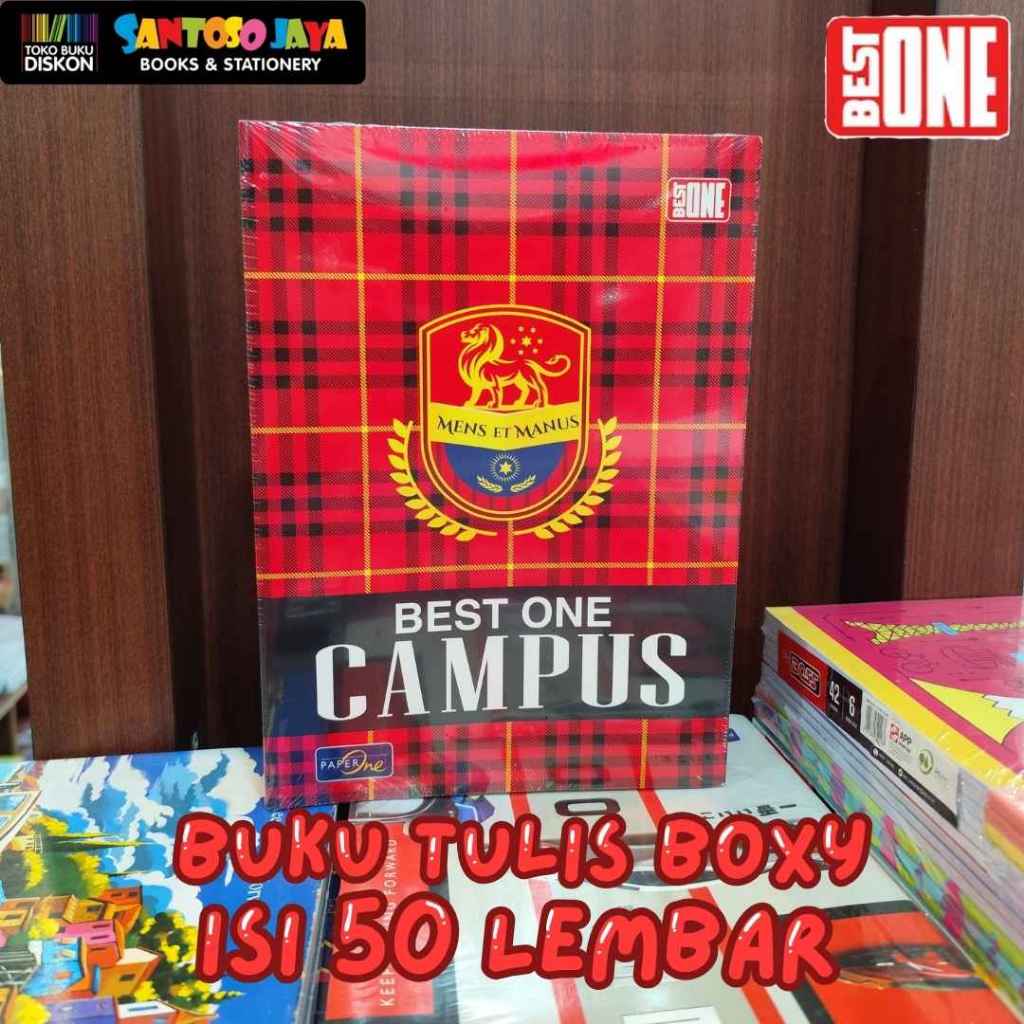 

Buku Tulis Boxy BEST ONE 50 Lembar - 18x25 cm PAK - BESTONE by PAPERONE - 10 Buku