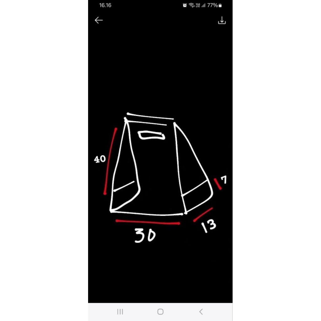 akrilik tas tempat hampers tebal 2mm