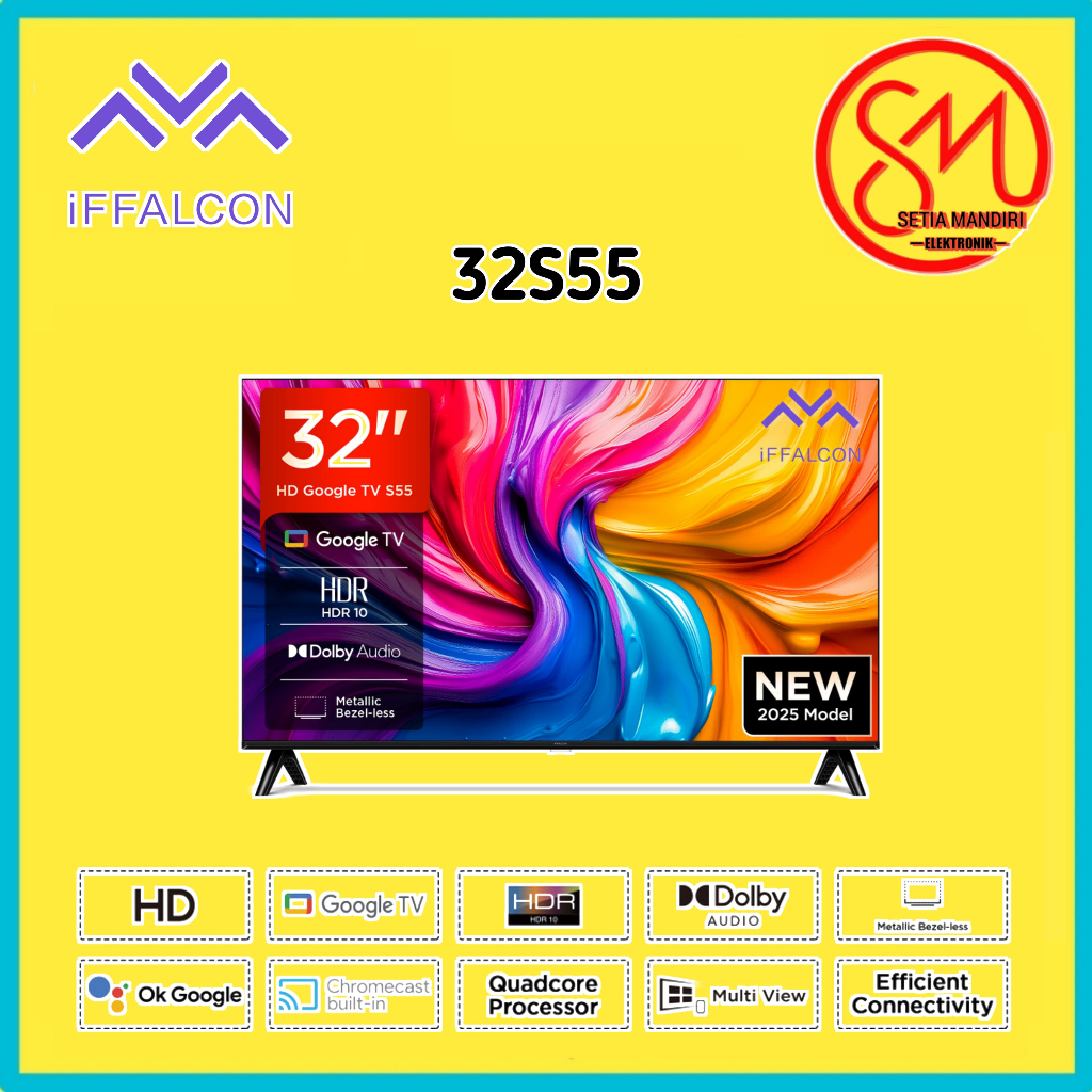 [KARGO] iFFALCON by TCL Smart Android TV LED 32 Inch HD Digital DVB-T2 IFF32S53 IFF 32S53