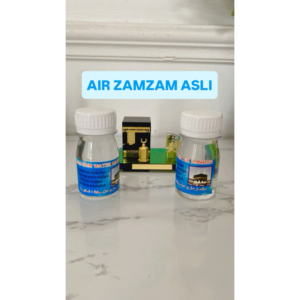 

Air Zamzam Asli Botol Kecil 40ML untuk Oleh-Oleh Haji & Umroh