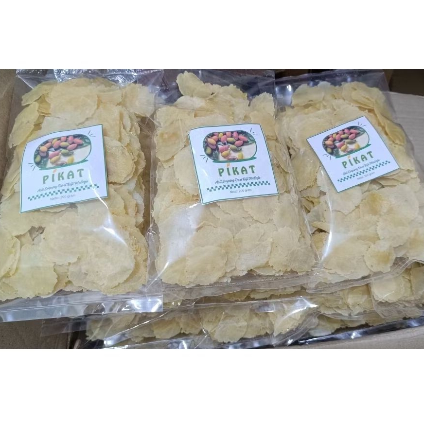

(PROMO) ASLI Emping Melinjo (Mentah) Ukuran Kecil 200 gram