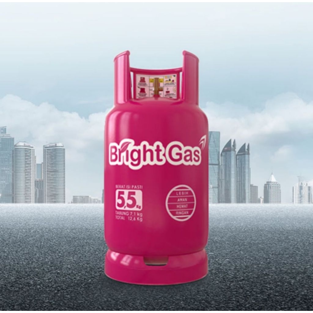 LPG Bright Gas 5,5 Kg / LPG Reffil BG 5,5 Kg / isi LPG BG 5,5 Kg / Elpiji BG 5,5 Kg