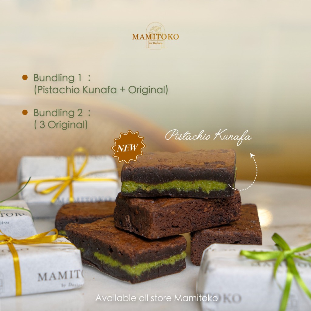 

MAMITOKO - Bundling Brownies Pistachio + Brownies Chocolate