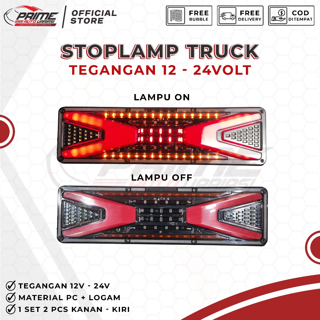 Lampu Stop Lamp Led Stoplamp Rem Belakang Mobil Canter Truk Truck