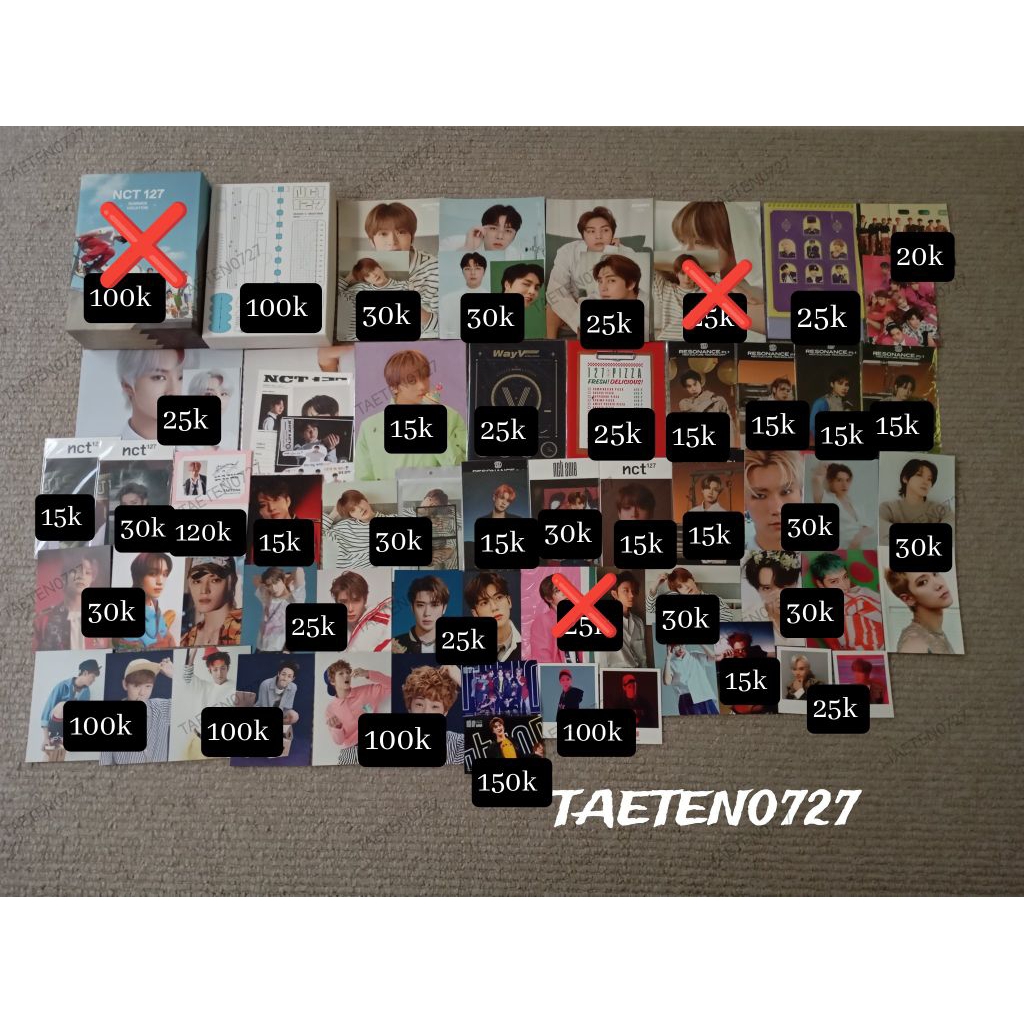 postcard photoset polaroid standee nct 127 dream wayv sumkit md rare hd photocard pc Johnny yuta tae