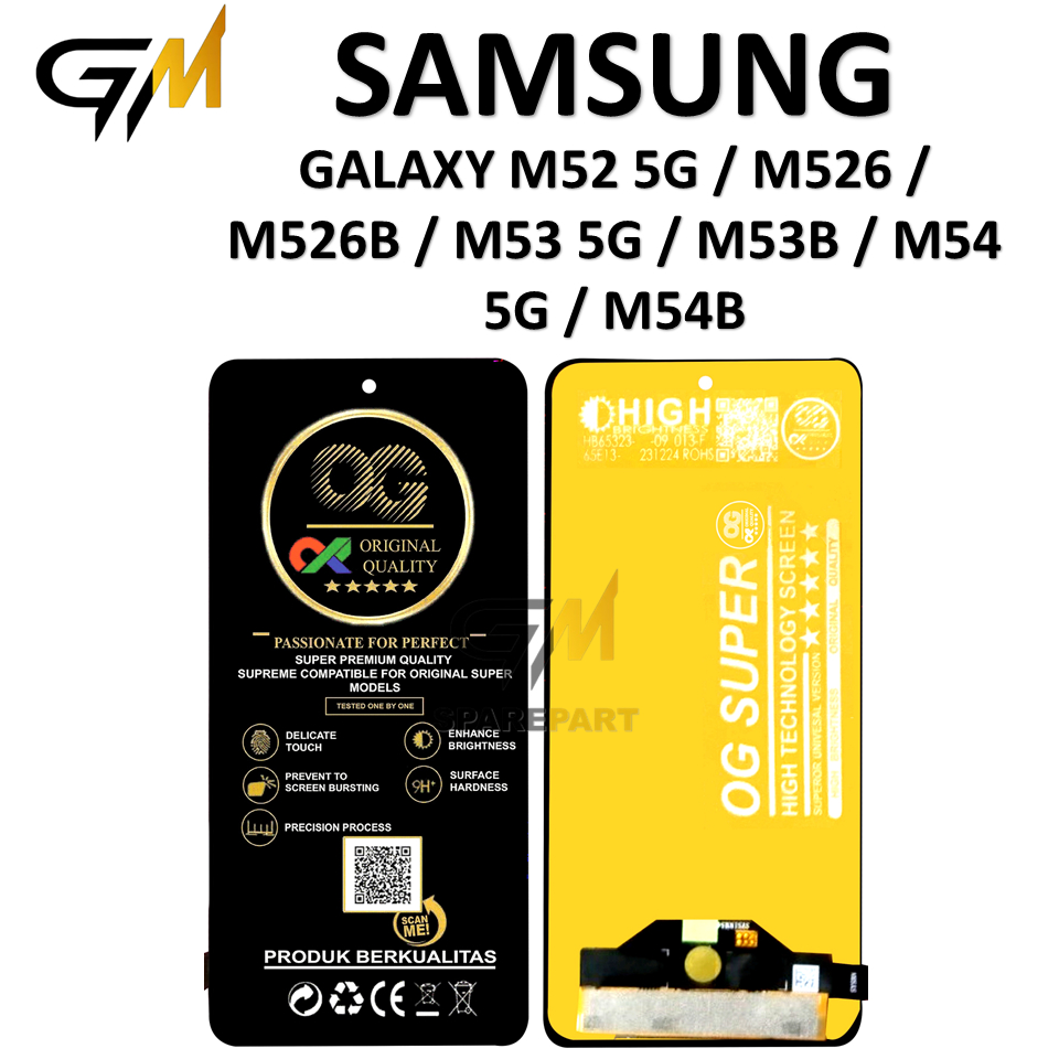 LCD TOUCHSCREEN SAMSUNG M52 / M526 / M526B / M53 5G / M53B / M54 5G / M54B ORIGINAL 100% FULLSET