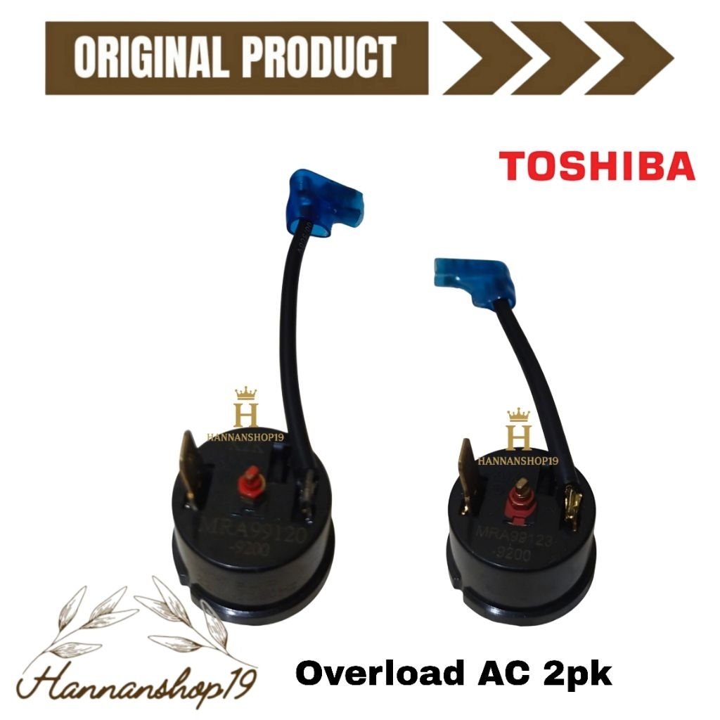 Overload overlud AC Toshiba 1/2pk,3/4pk,1pk,1.5pk,2pk / operlud operlod AC Toshiba 1/2pk - 2pk