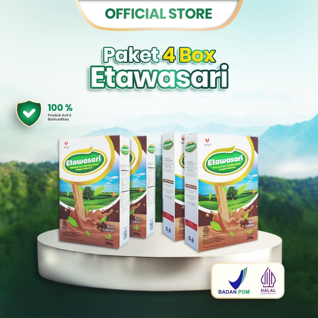 

Etawasari - 4 Box Susu Etawa Jantung Sehat, Nutrisi Alami untuk Regenerasi & Anti-Penuaan