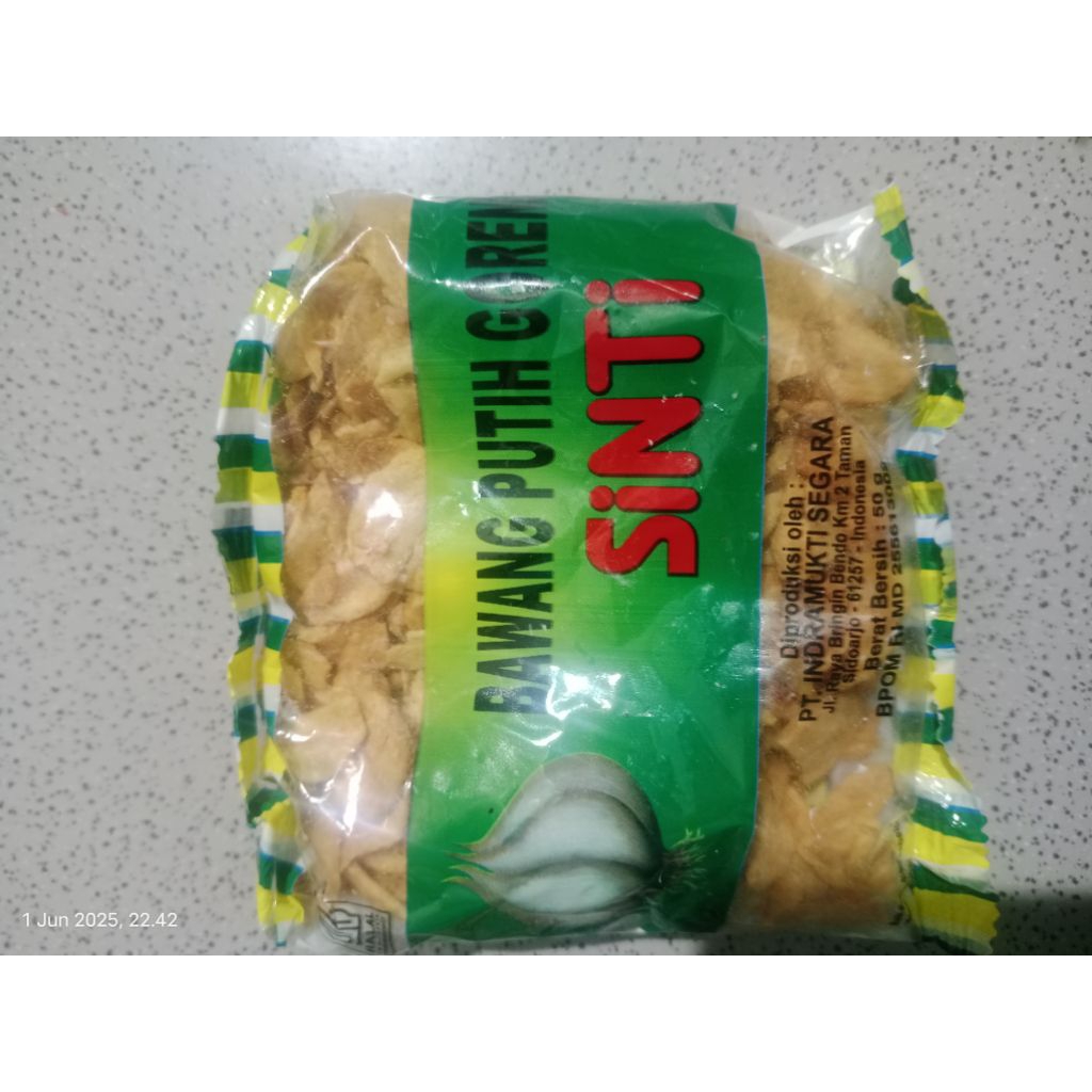 

BAWANG PUTIH GORENG 50 GRAM