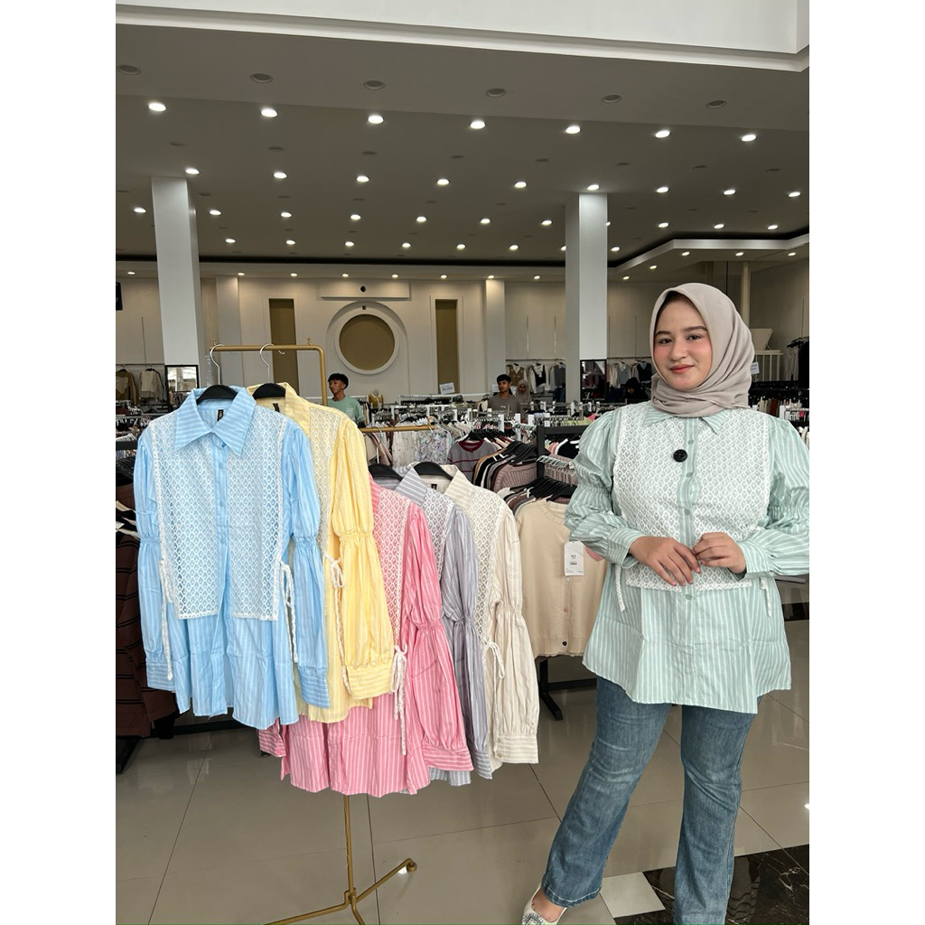 KATUN TILE BLOUSE ATASAN WANITA TILE TERBARU