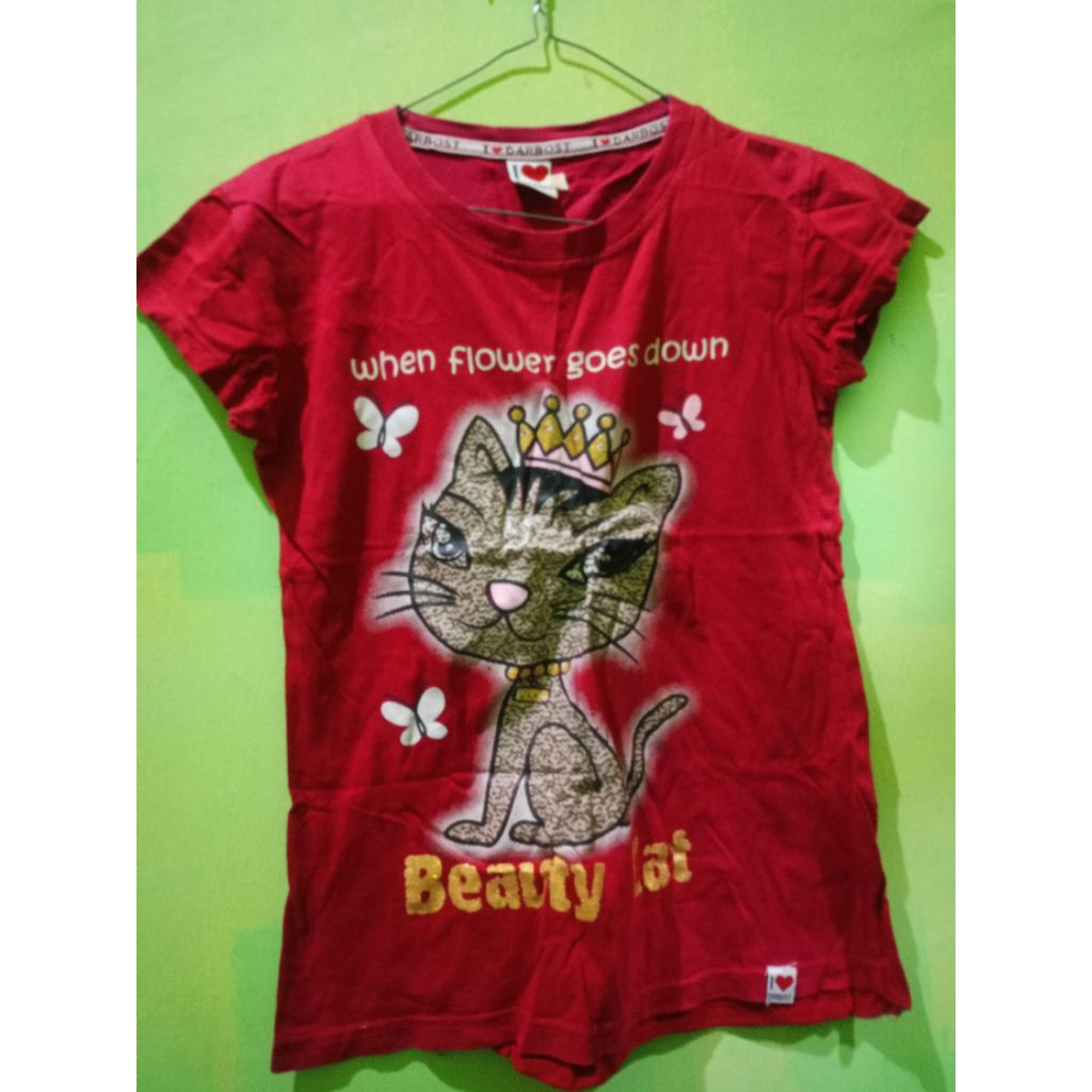 PRELOVE PAKAIAN WANITA ATASAN KAOS I LOVE DARBOST