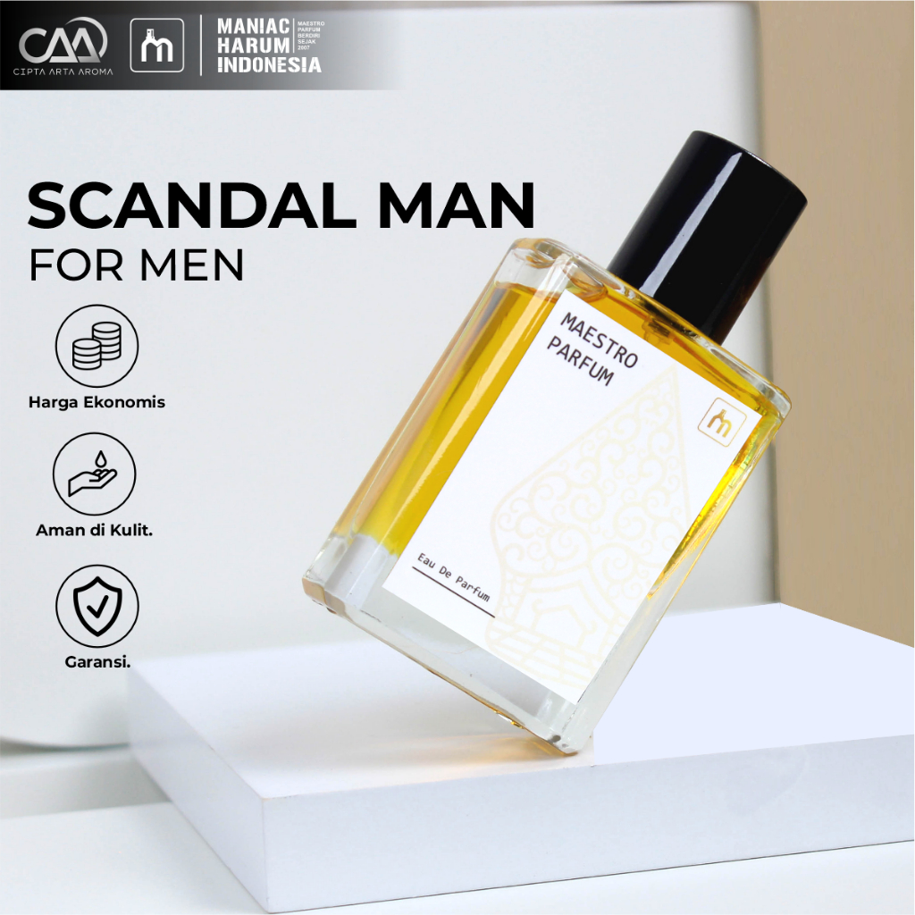 Maestro Parfum Scandal Man Parfum Pria Tahan Lama 24 Jam