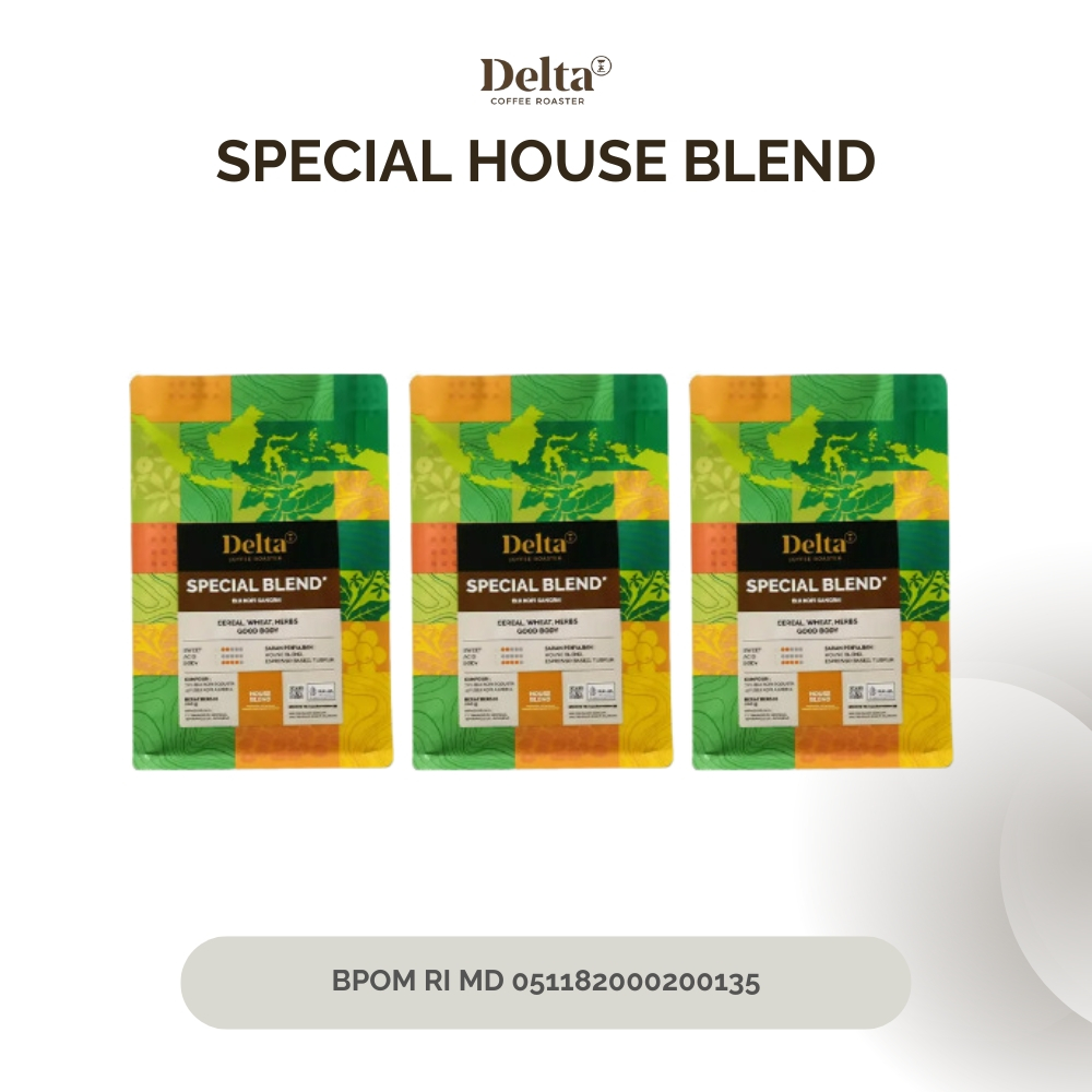 

DELTA COFFEE ROASTER - Special House Blend - 3x200gr