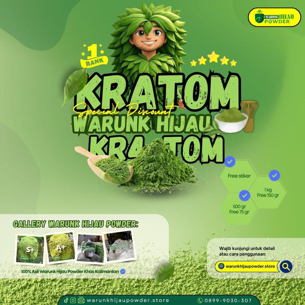 

Serbuk Karakatoms Kalimantan 1kg + free 150g & 500g + 75g