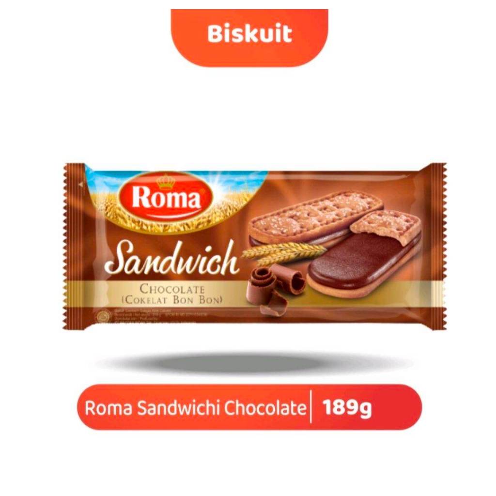 

ROMA SANDWICH COKLAT 189 GR