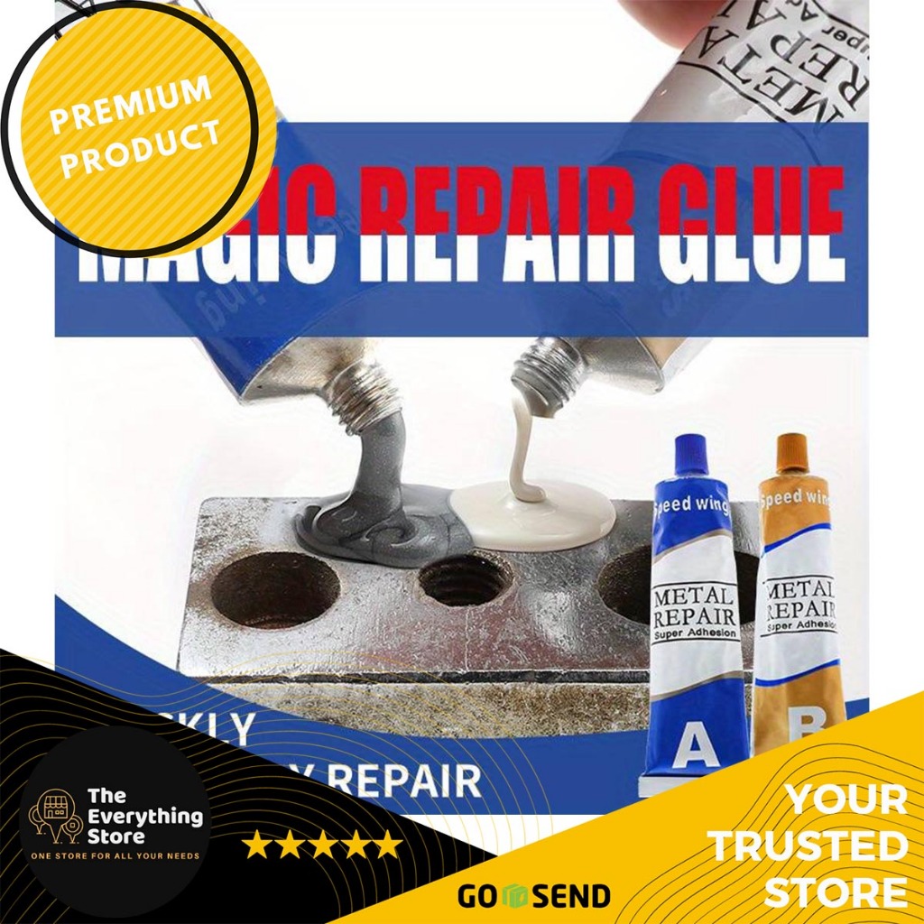 

Lem AB Besi Super Kuat Tahan Panas Lem Besi Kayu Kaca Plastik Karet Metal Lem Perekat Super Untuk Reparasi Mobil