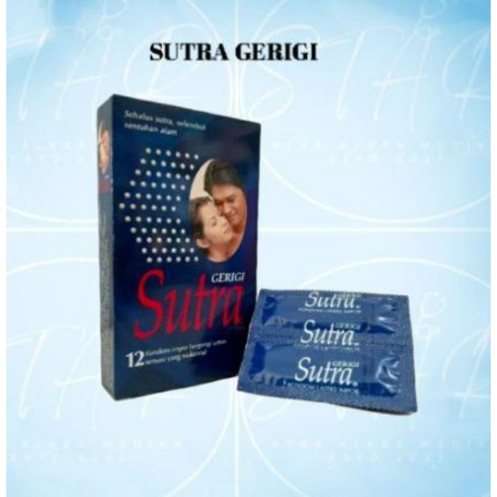 Kondom Sutra Biru Bergerigi isi 12