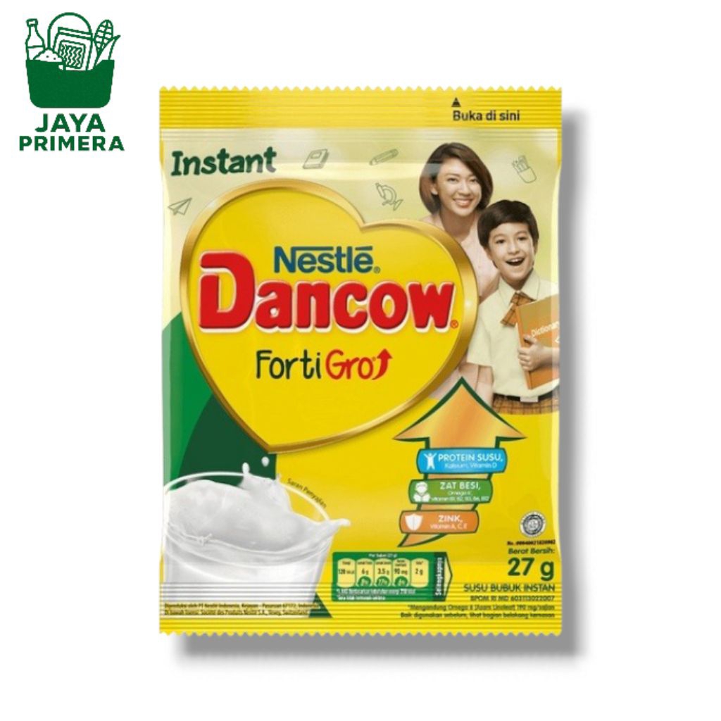 

Susu Dancow Forti Gro Sachet 1 Renceng 10pcs