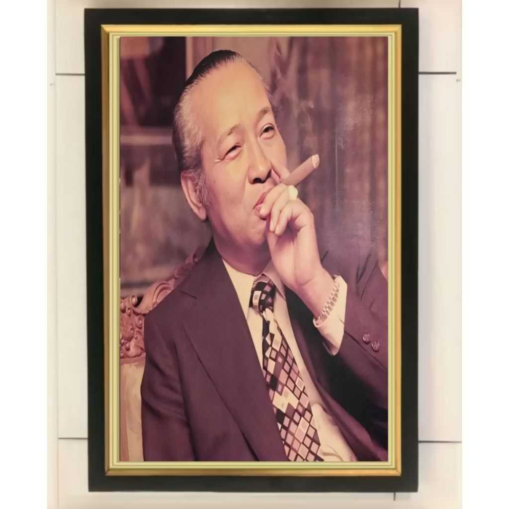 Hiasan dinding poster Gus Dur plus Bingkai ukuran 53×35