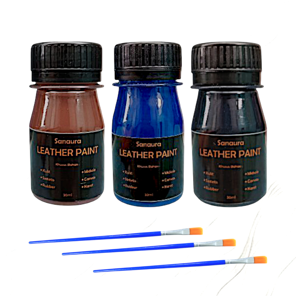 leather paint / cat sepatu kulit / cat tas kulit / cat topi kulit / cat midsole / cat sepatu kanvas