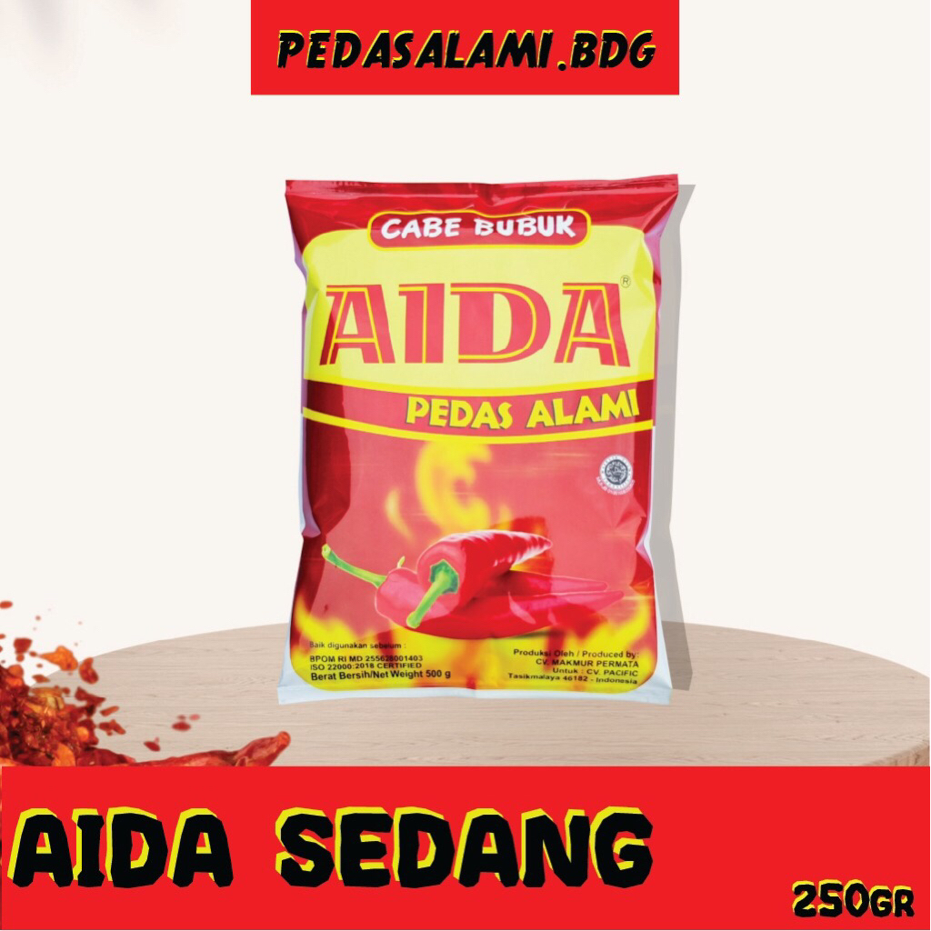 

Bubuk Cabe Giling Aida 250 gr Pedas alami || Cabai Bubuk
