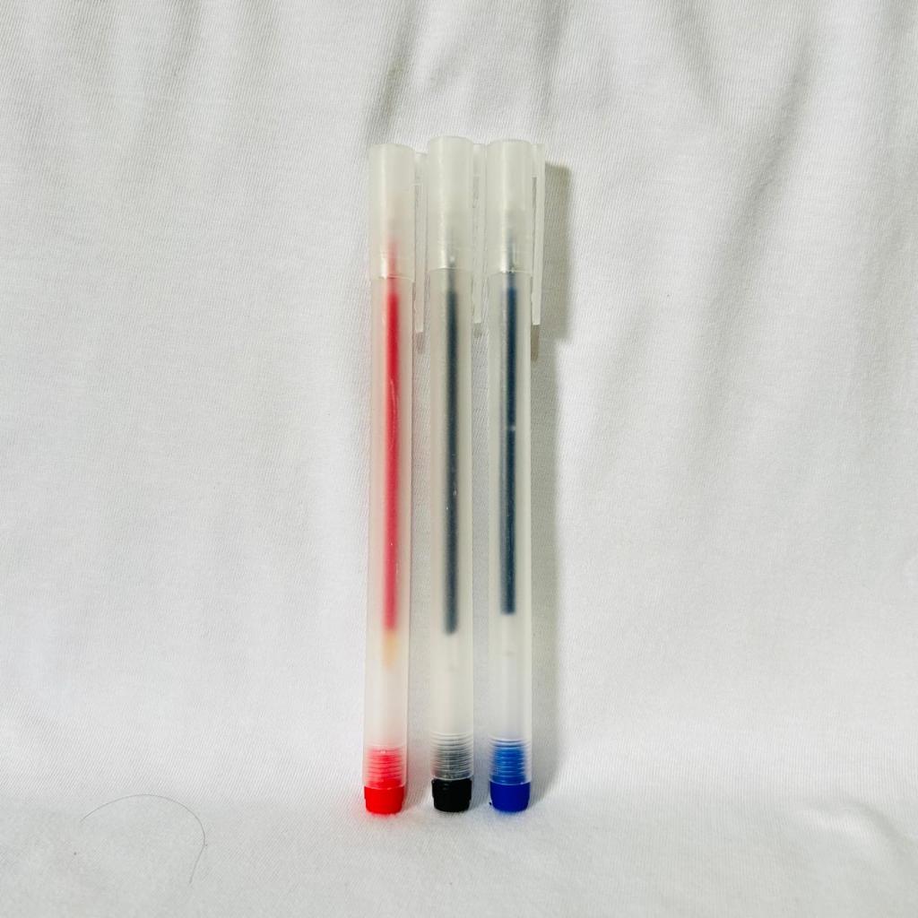 

Pulpen Gel 3 Warna 0.5mm TERMURAH Pulpen Gel 0.5mm Pena Pulpen Bolpoin Tinta Gel Transparan Bening