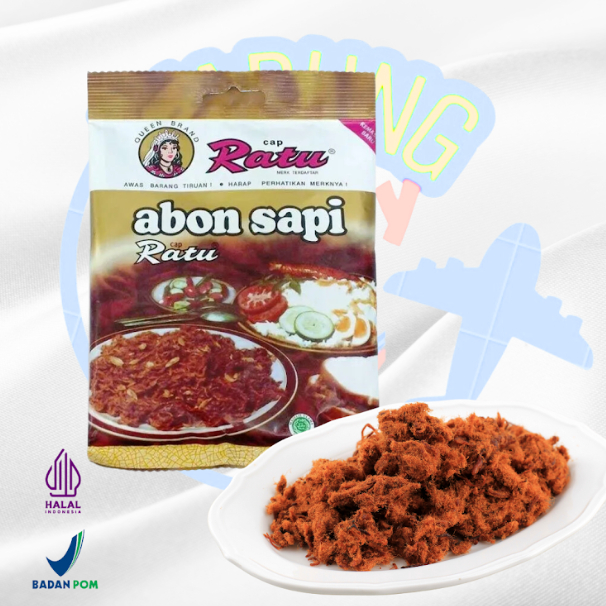

Abon Sapi Cap Ratu ku 100 gr Abon Sapi Ratu Emas Abon Sapi Rs Super (PAKET GROSIR)