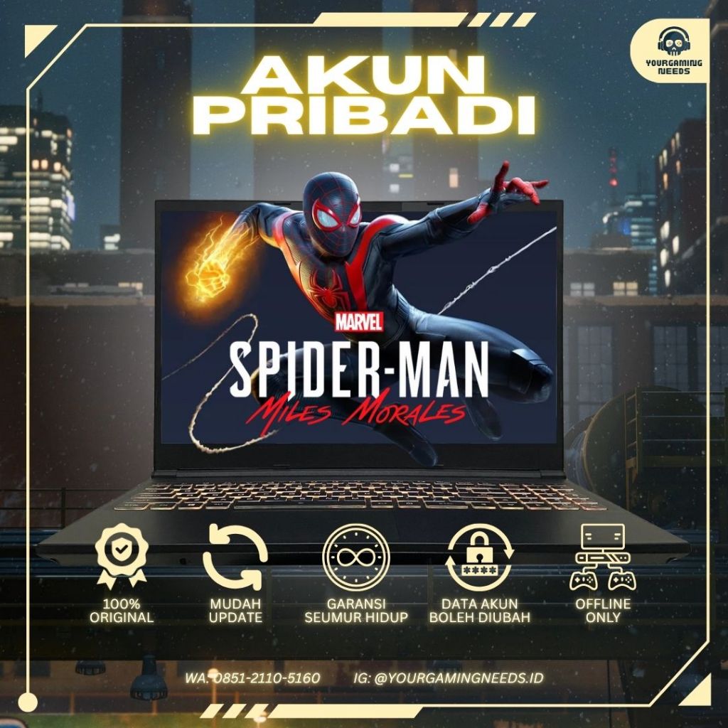 (Akun Pribadi) Spiderman Miles Morales Game PC 100% Original Akun Steam Bukan Sharing Download Priva