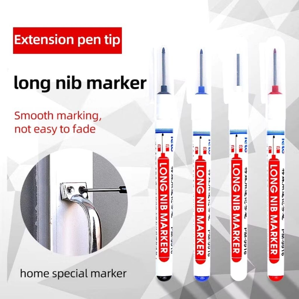 

Spidol Pertukangan Panjang Long NIB MARKER WATERPROOF warna RANDOM