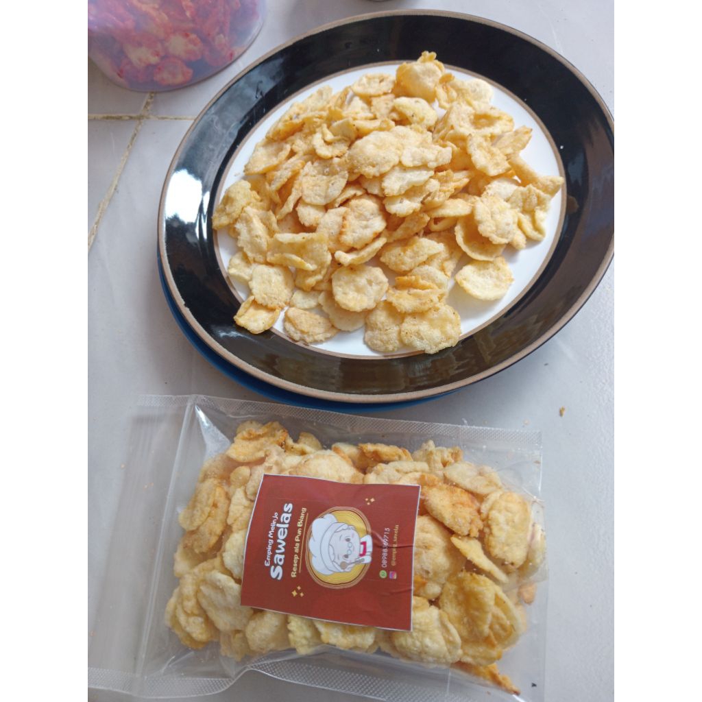 

Emping melinjo kaceprek ORIGINAL khas Pandeglang