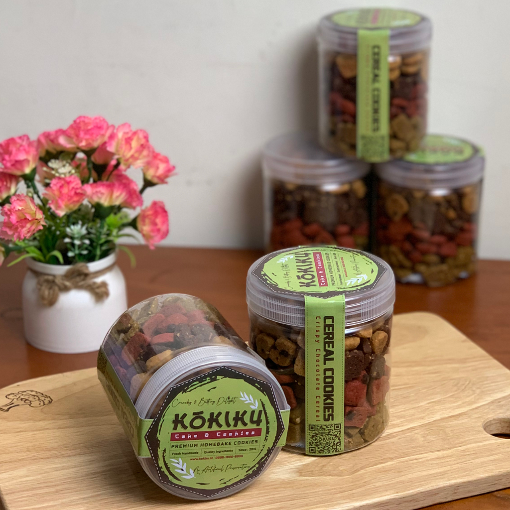 

Kue Kering Cereal Cookies Kukiku Premium Butter Toples 600 ml Free 1 Pouch Meringue Gratis