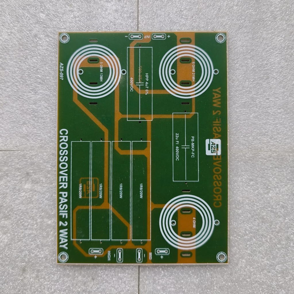 PCB Crossover Pasif 2 Way 097 Passive Crossover 2 Way