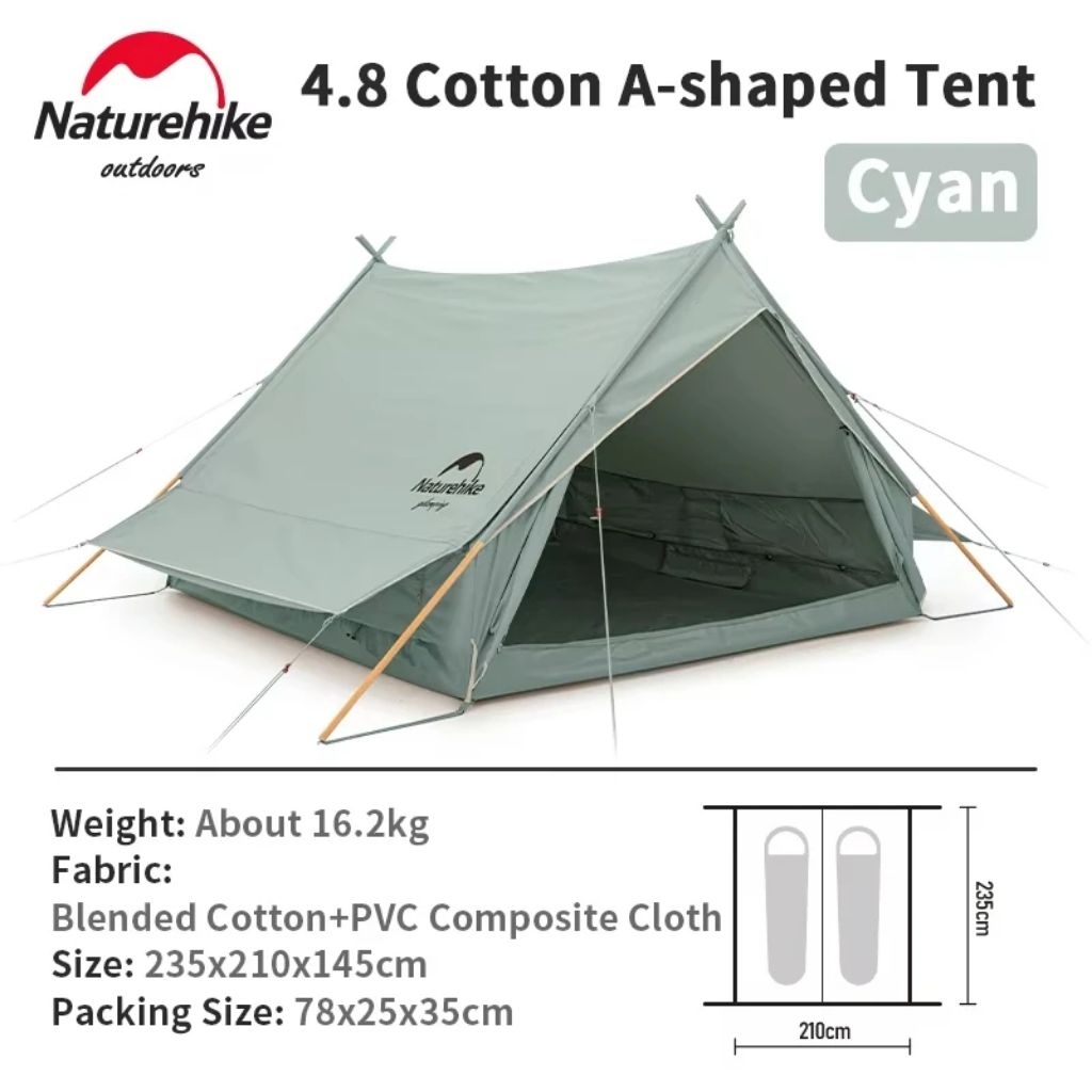 TENDA COTTON SERIES NATUREHIKE NH20ZP011/TENDA CAMPING