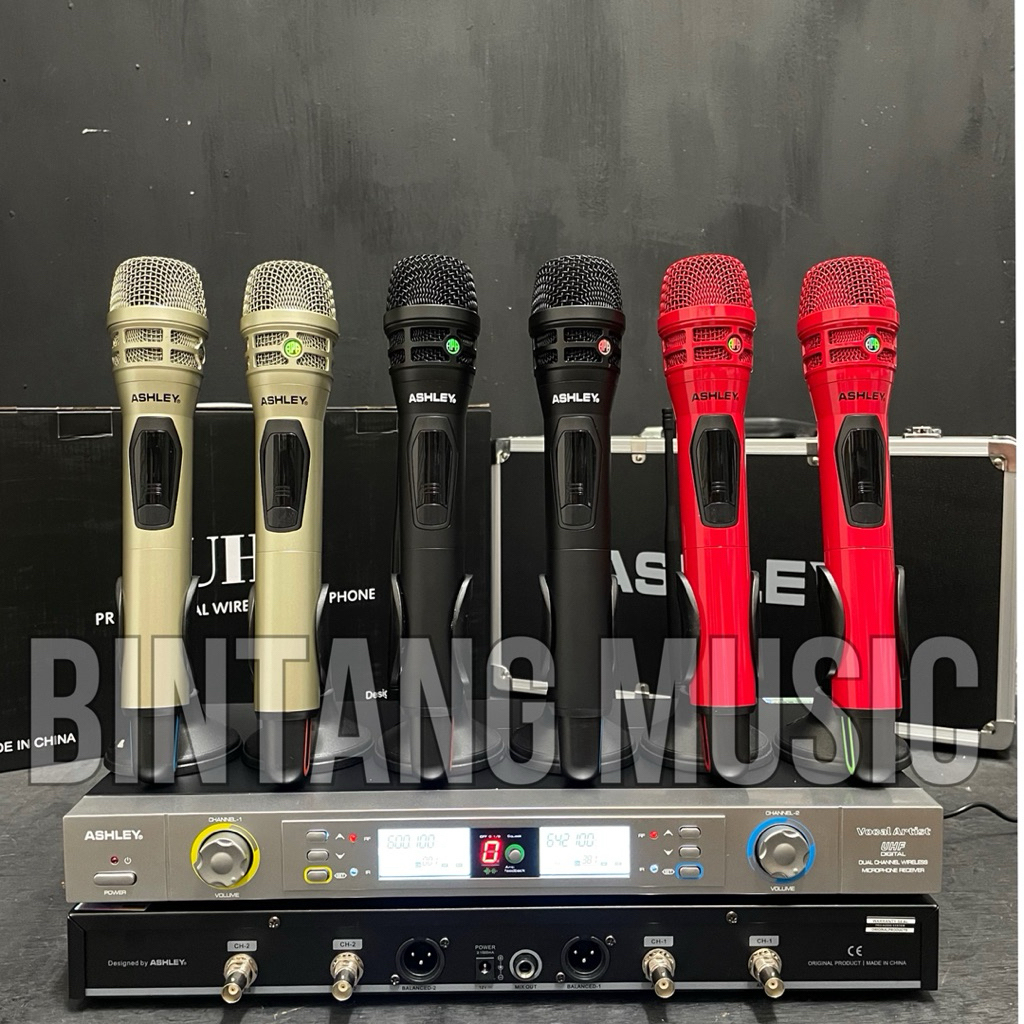 Mic Wireless ASHLEY Vokal artist Original ashley vokal artist free koper