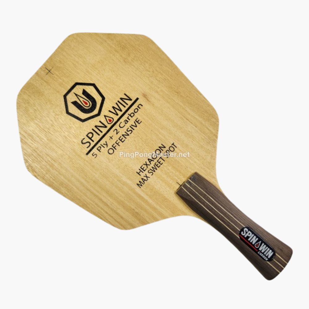 Spin Win Hexagon Carbon Cybershape - Kayu Pingpong Bet Tenis Meja