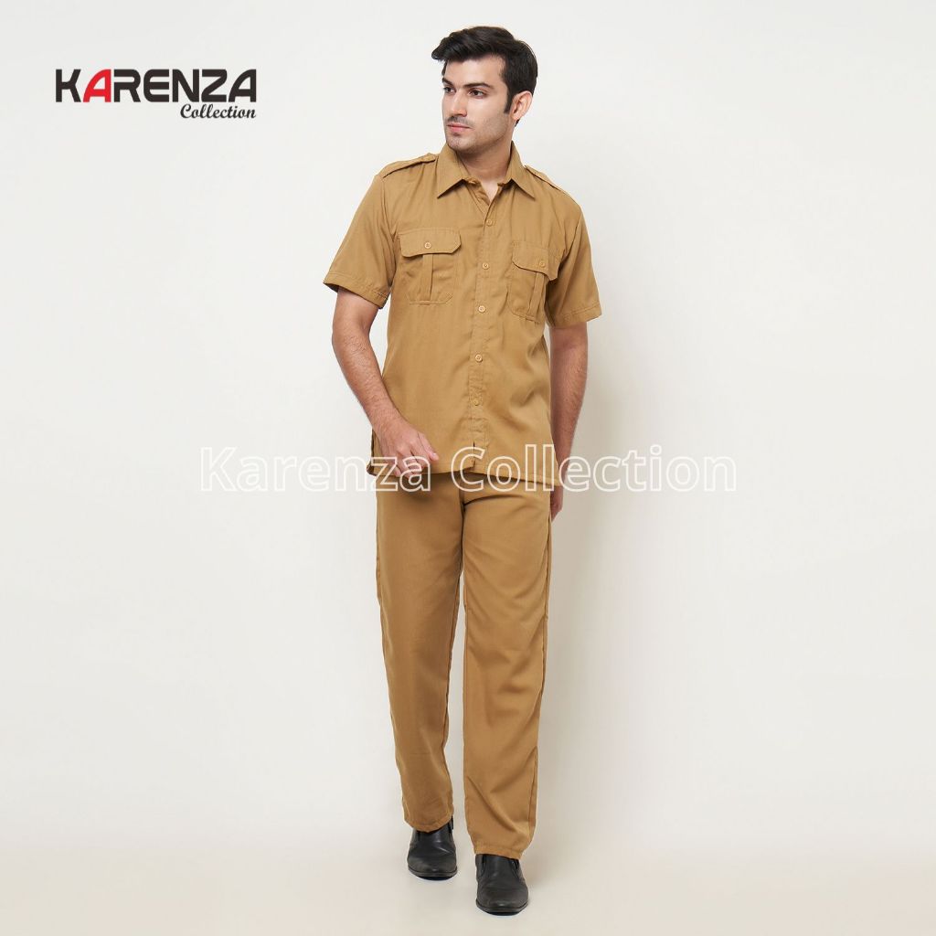 DISKON SPECIAL  Setelan Seragam Pns Pemda Khaki Tua Khaki Muda Baju Dinas Pns Pria Baju Pemda