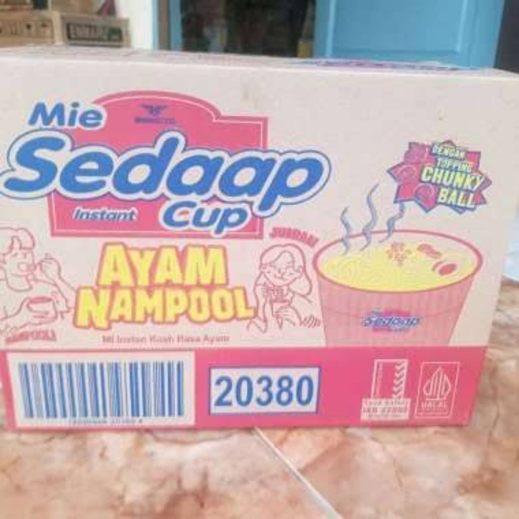 

Mie Sedaap Cup Instant Kuah Rasa Ayam Nampool 75 gr 1 Dus isi 12 Cup