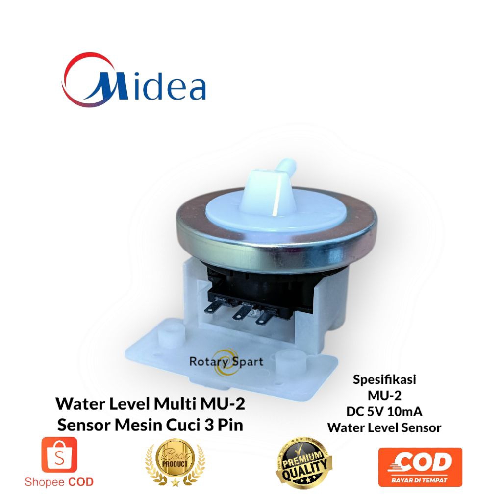 Water Level Sensor MU-2 / Water Level Sensor Mesin Cuci Midea