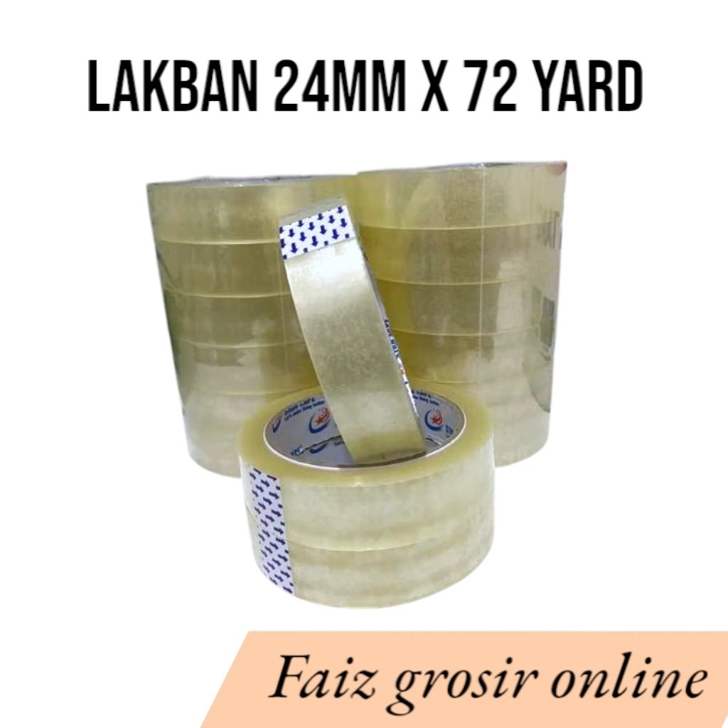 

Lakban 24 mm x 72 yard solatip kosmetik laundry toko dll
