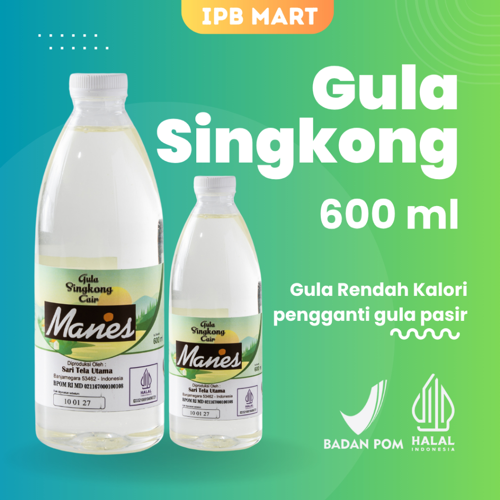 

Gula Singkong Cair rendah kalori 600 ml / 900 gram