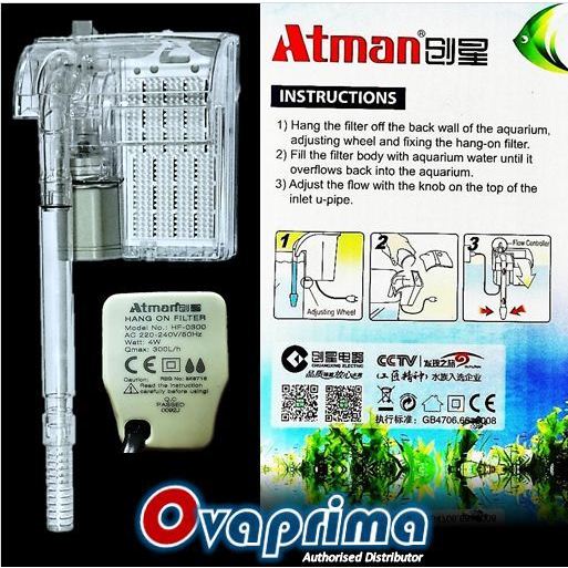 Atman HF0300 Filter Gantung Aquarium/Aquascape