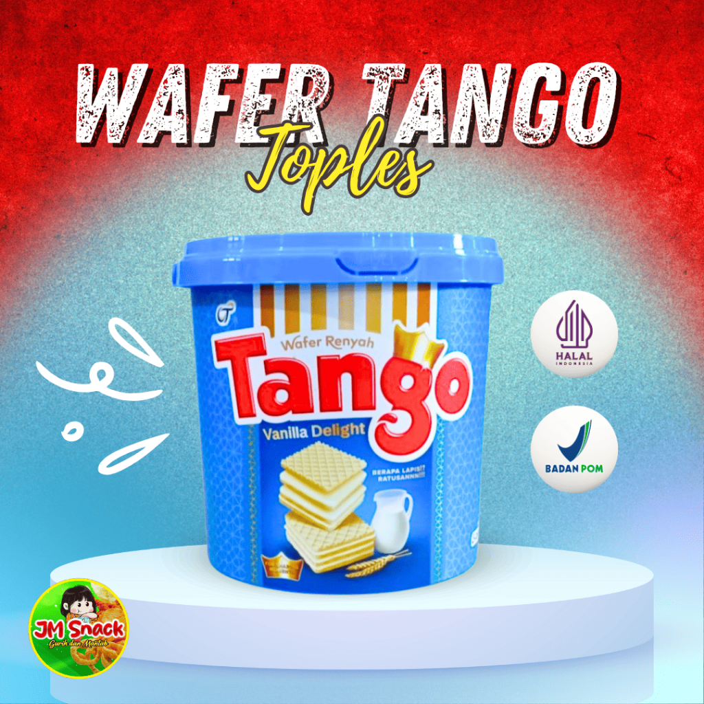 

Wafer Tango 240gr Wafer Coklat dan Vanila Cemilan Manis Tango Kaleng by JM Snack